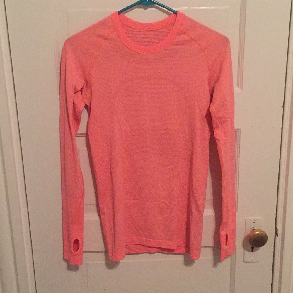 Lululemon long sleeve in pink, size 4